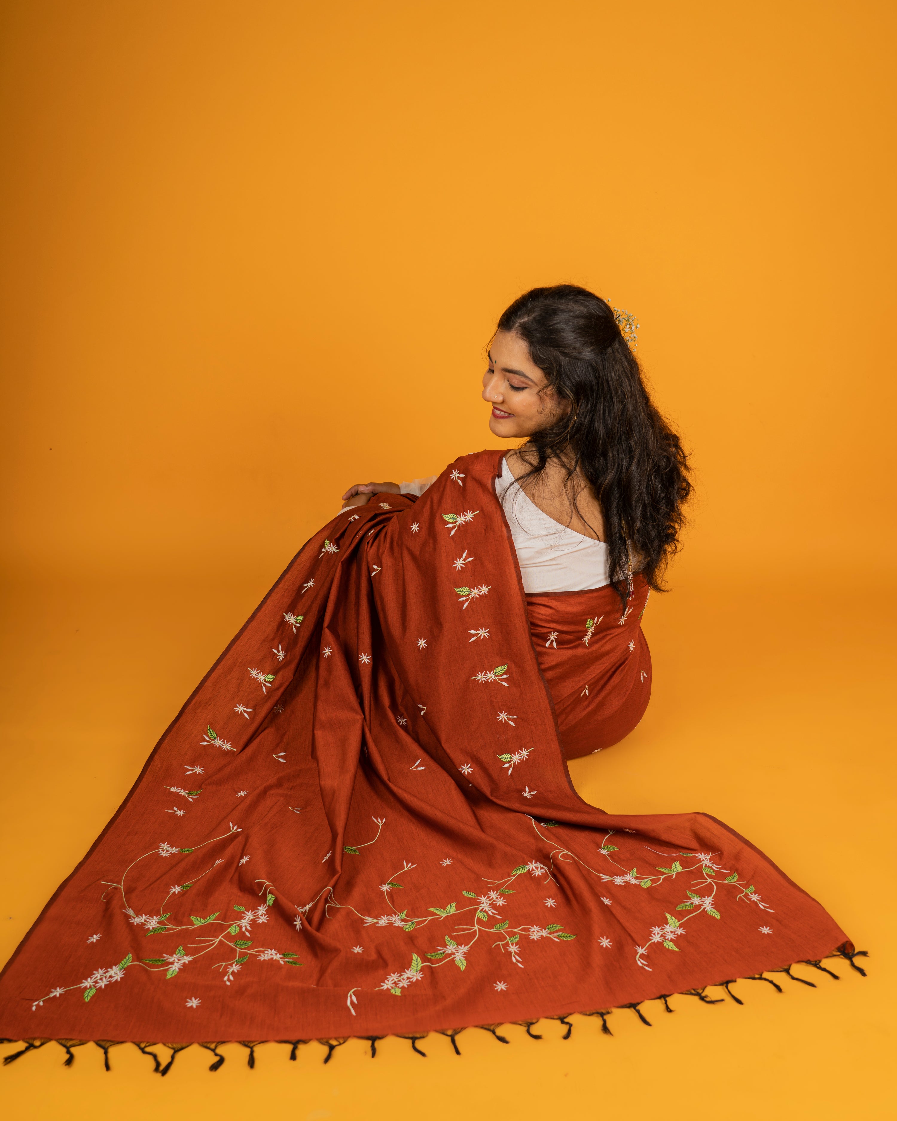 Jui Saree - Rust