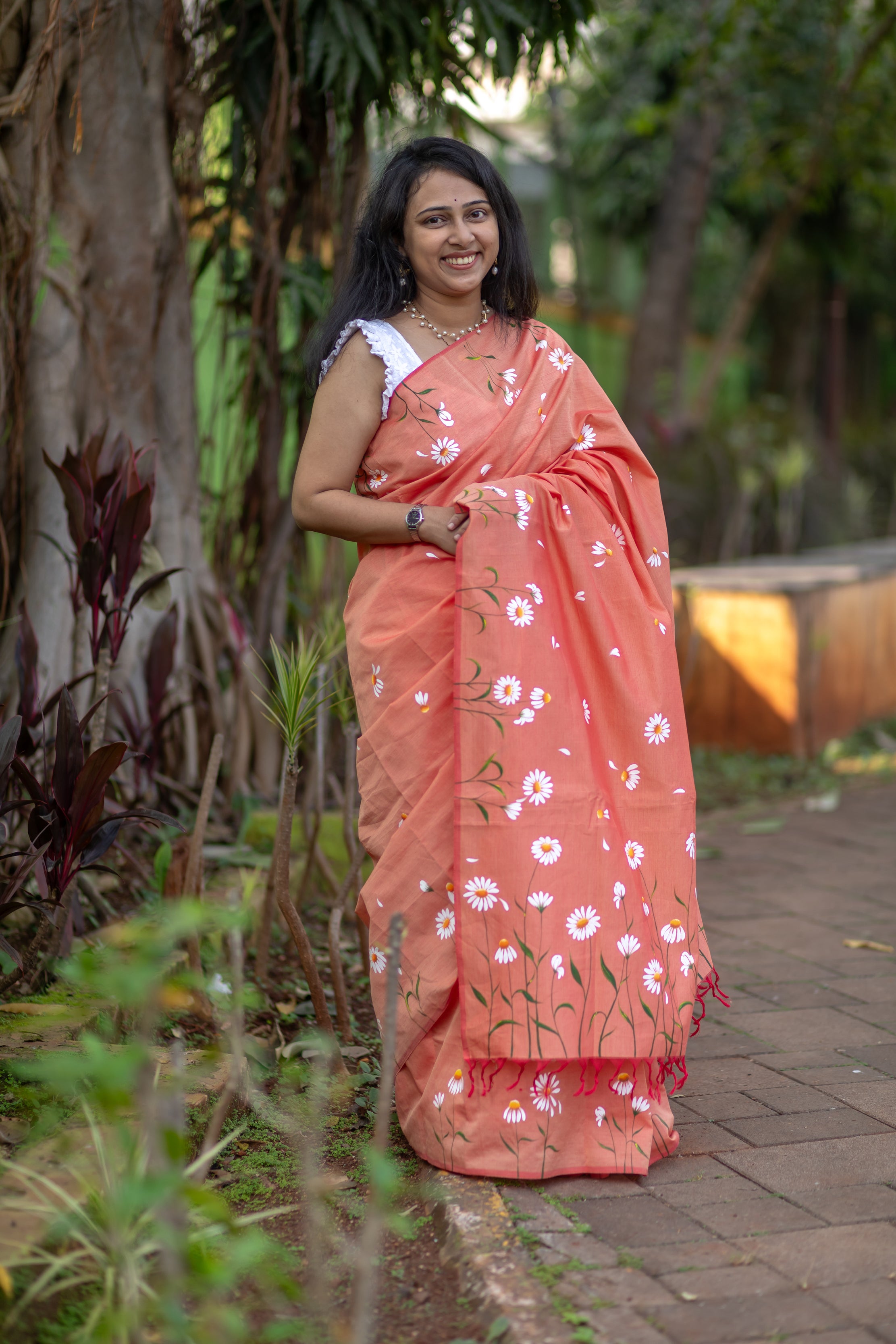 Daisy Saree - Peach