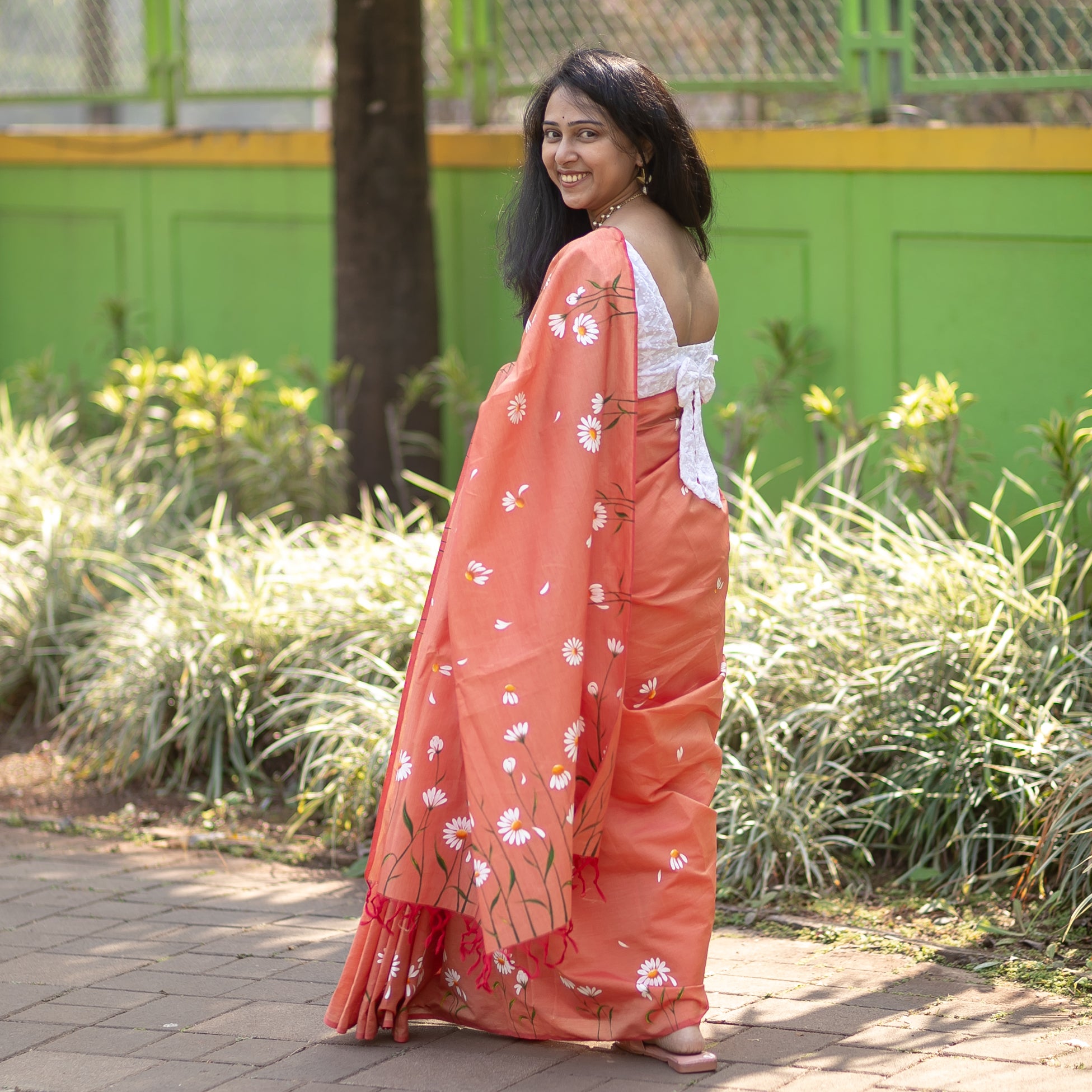 Daisy Saree - Peach