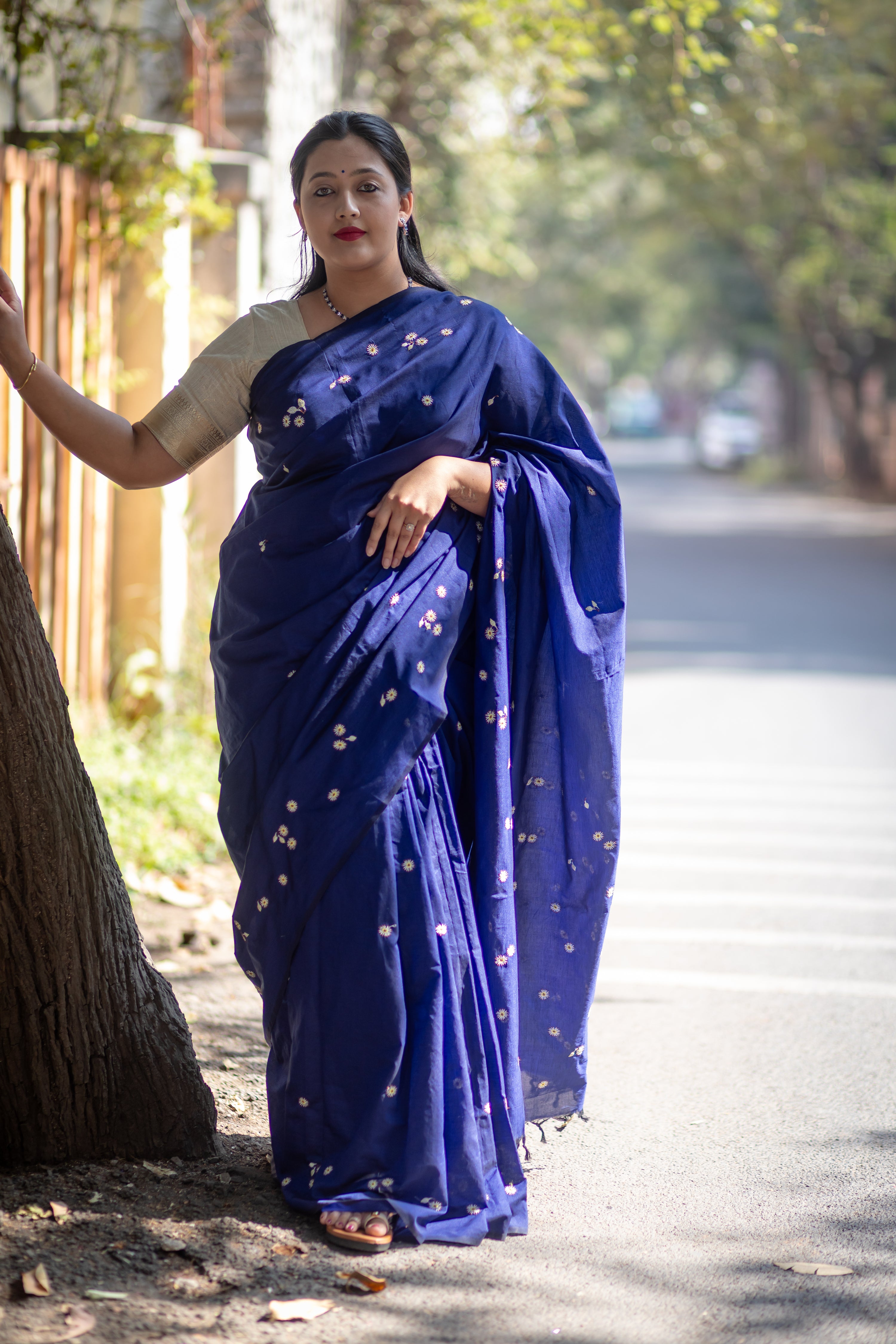 Bakul Saree - Royal Blue