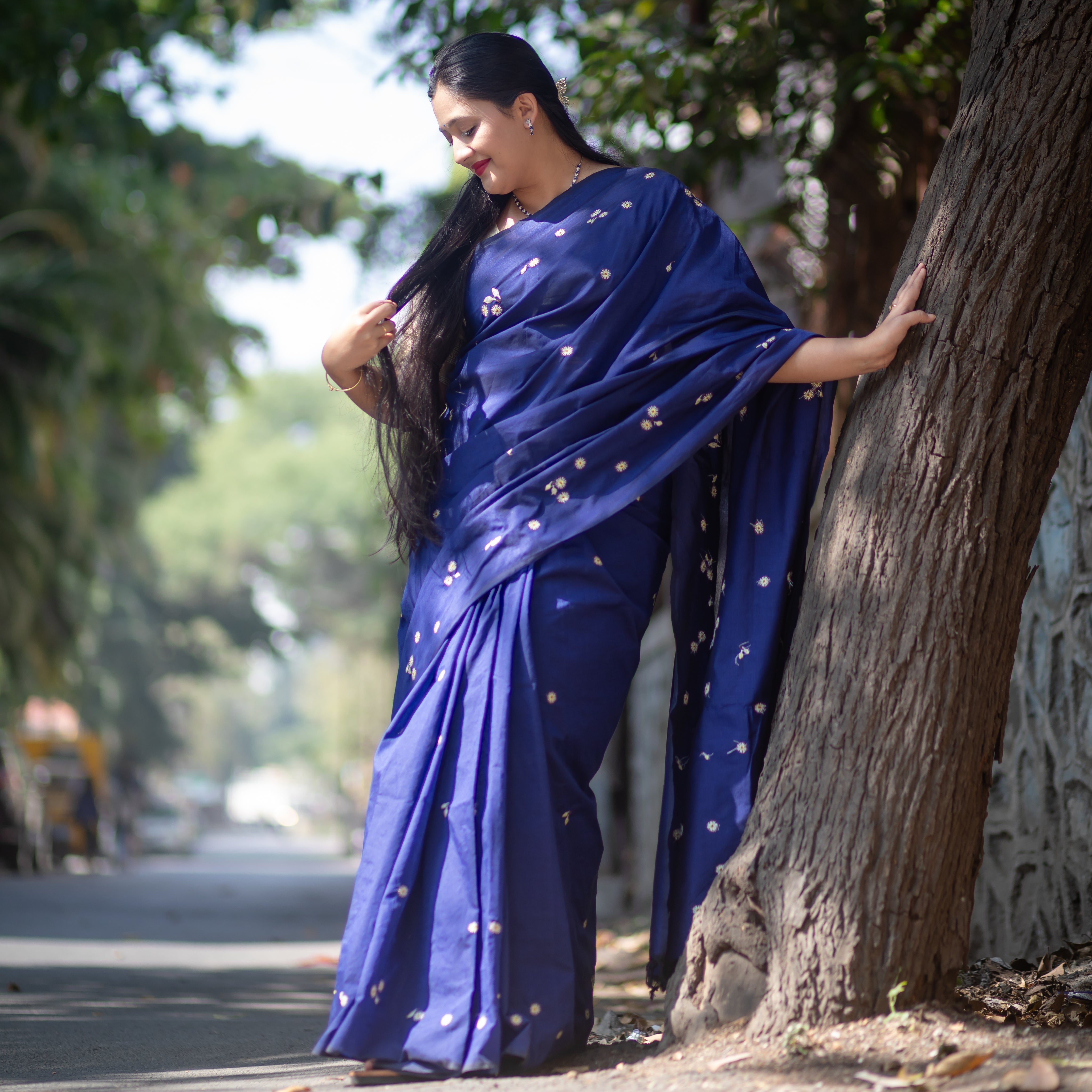 Bakul Saree - Royal Blue