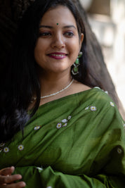 Bakul Saree - Shevali Green