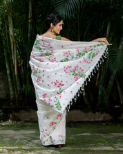 Madhumalati Saree - Off White