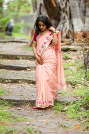 Bougainvellia Saree - Light Peach