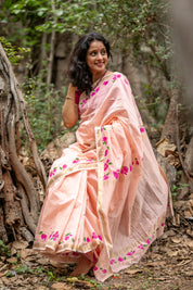 Bougainvellia Saree - Light Peach