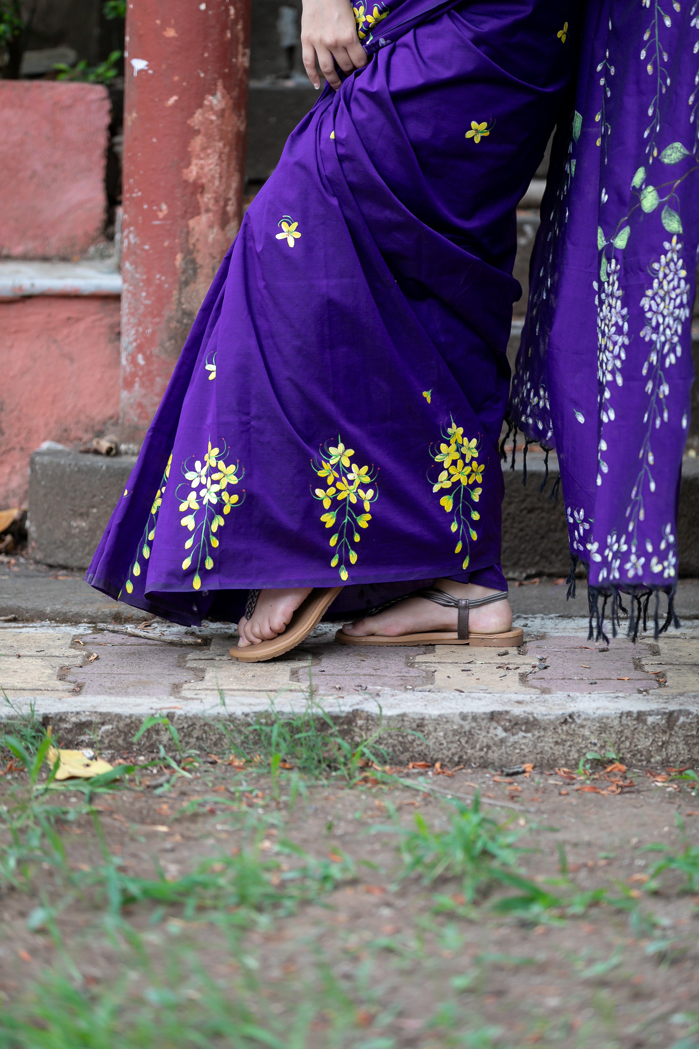 Bahawa Saree - Purple