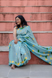 Sonchafa Saree Sky Blue