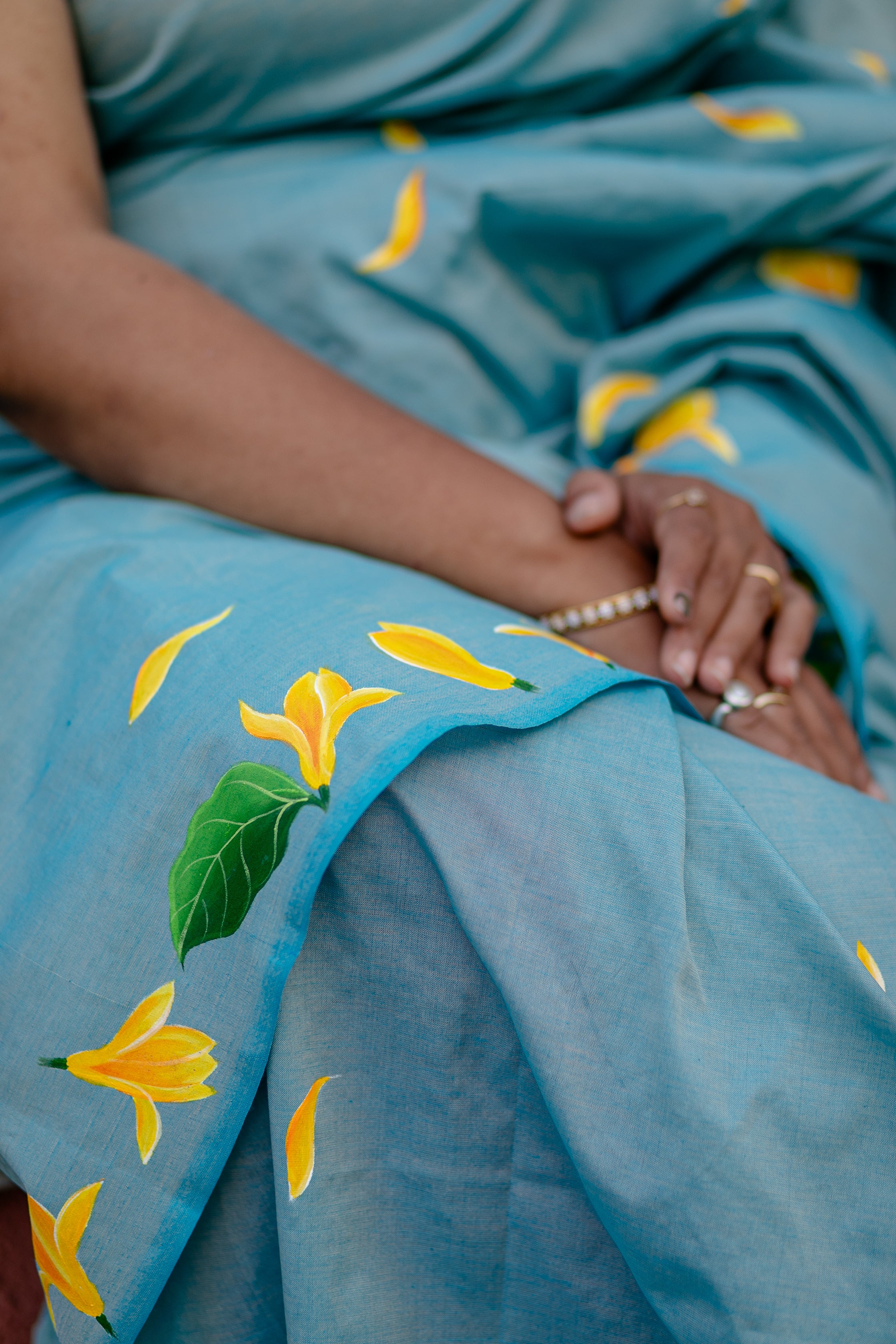 Sonchafa Saree Sky Blue
