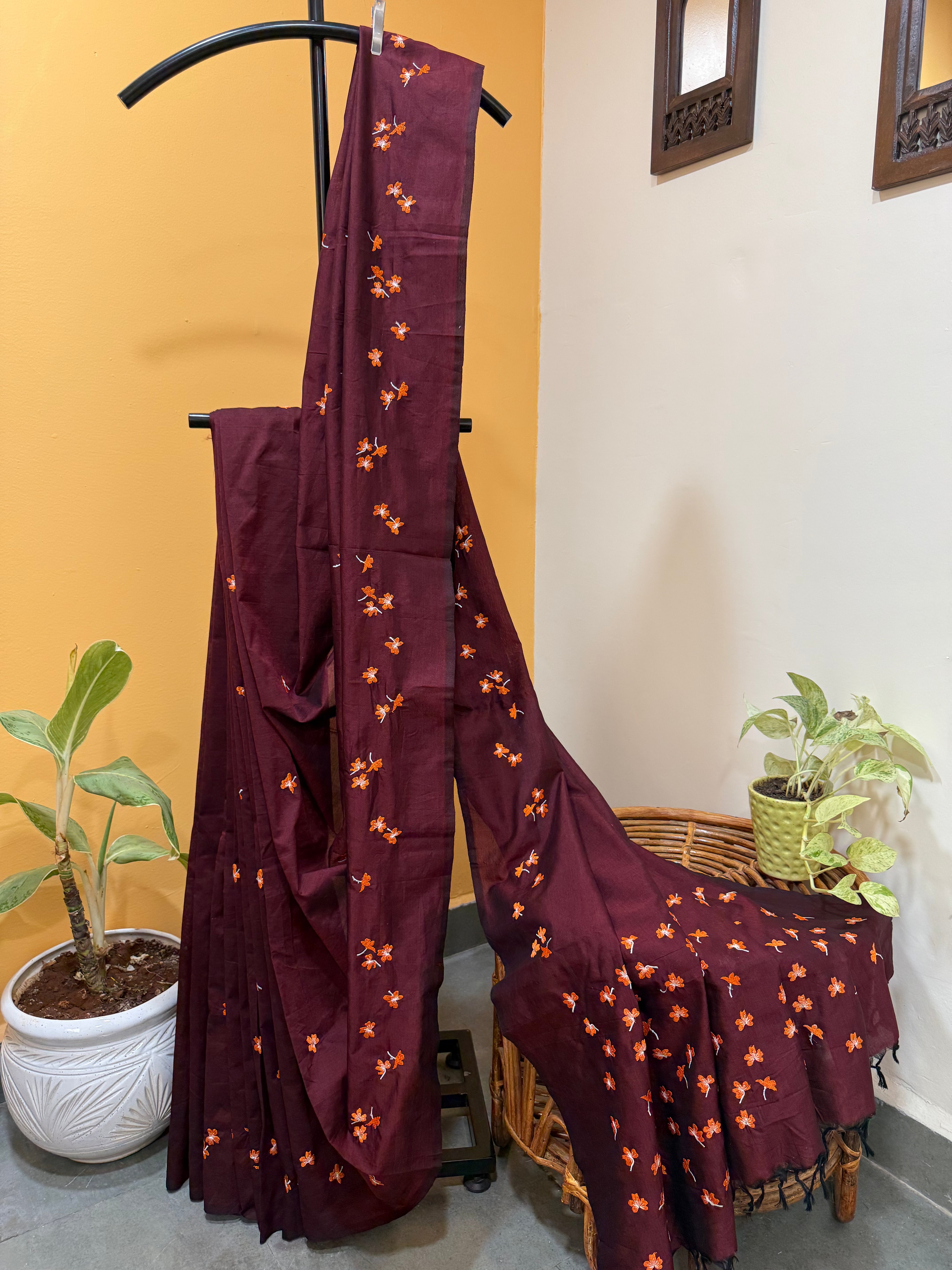 Aboli Saree - Dark Magenta