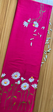 Big-Daisy Kurti Material