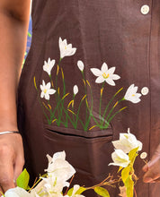 Rain Lily Hand-Painted Dress