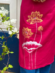 Lotus Hand-Painted Kurti