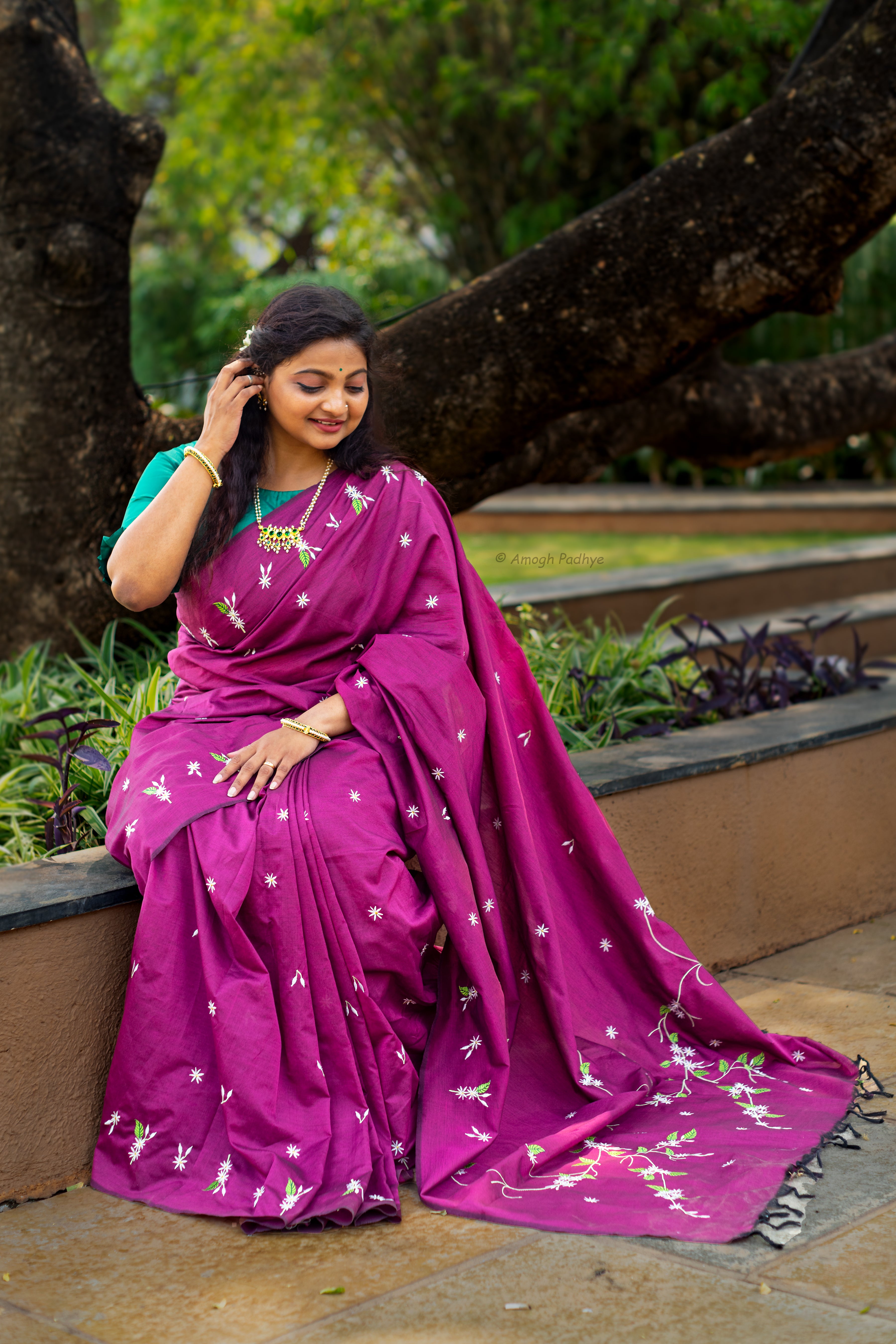 Jui Saree - Magenta