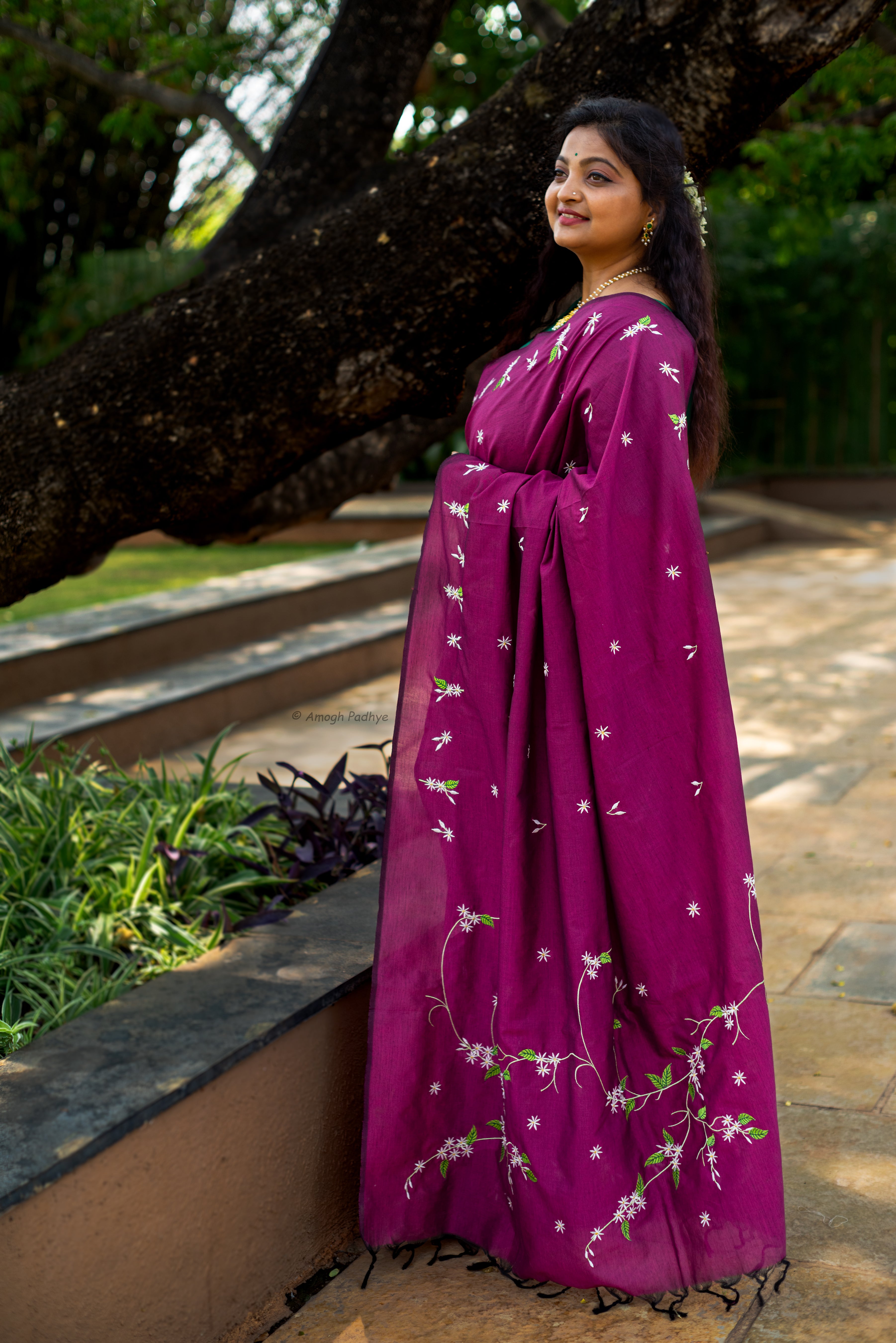 Jui Saree - Magenta