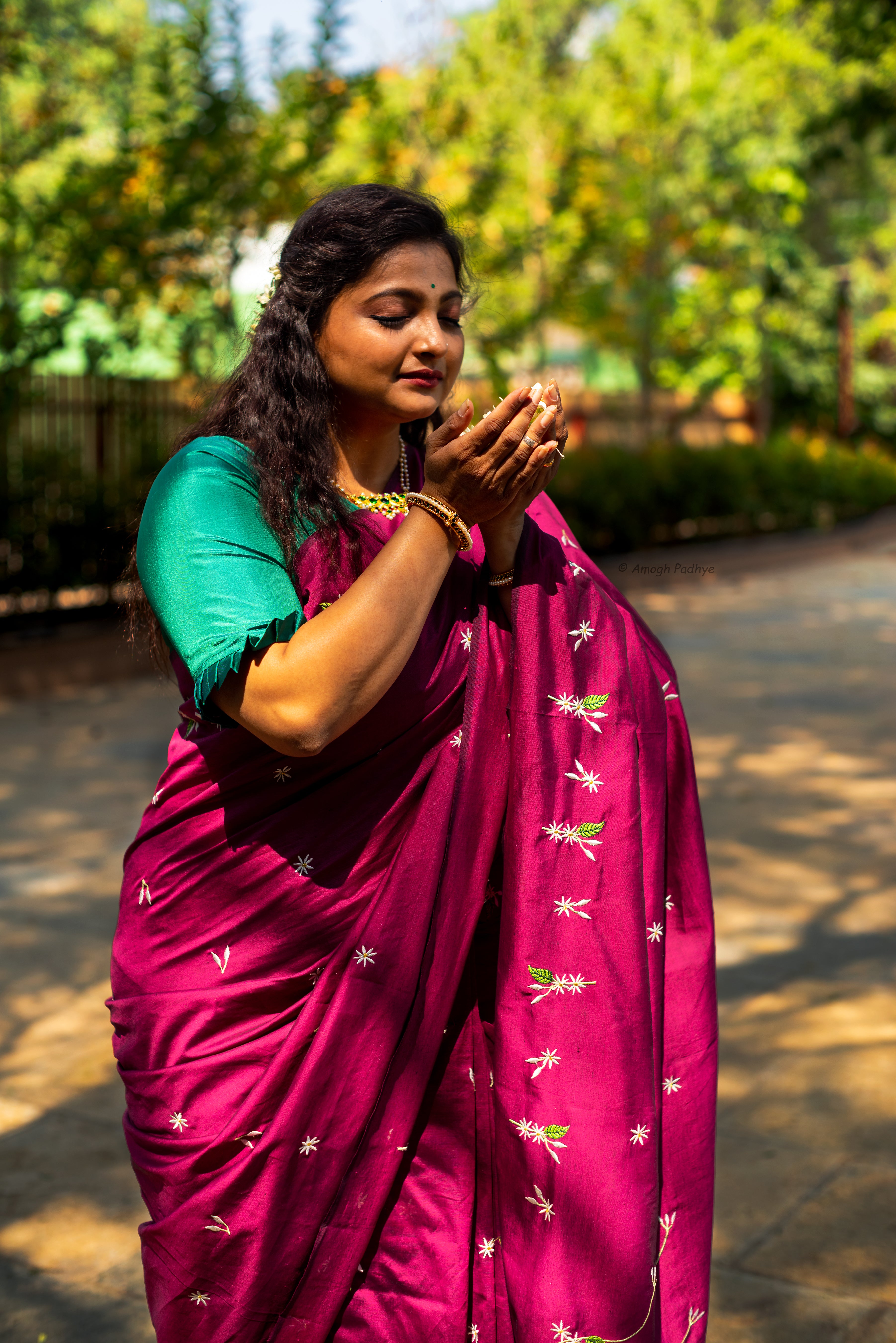 Jui Saree - Magenta