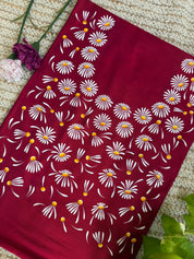 Small-Daisy Kurti Material