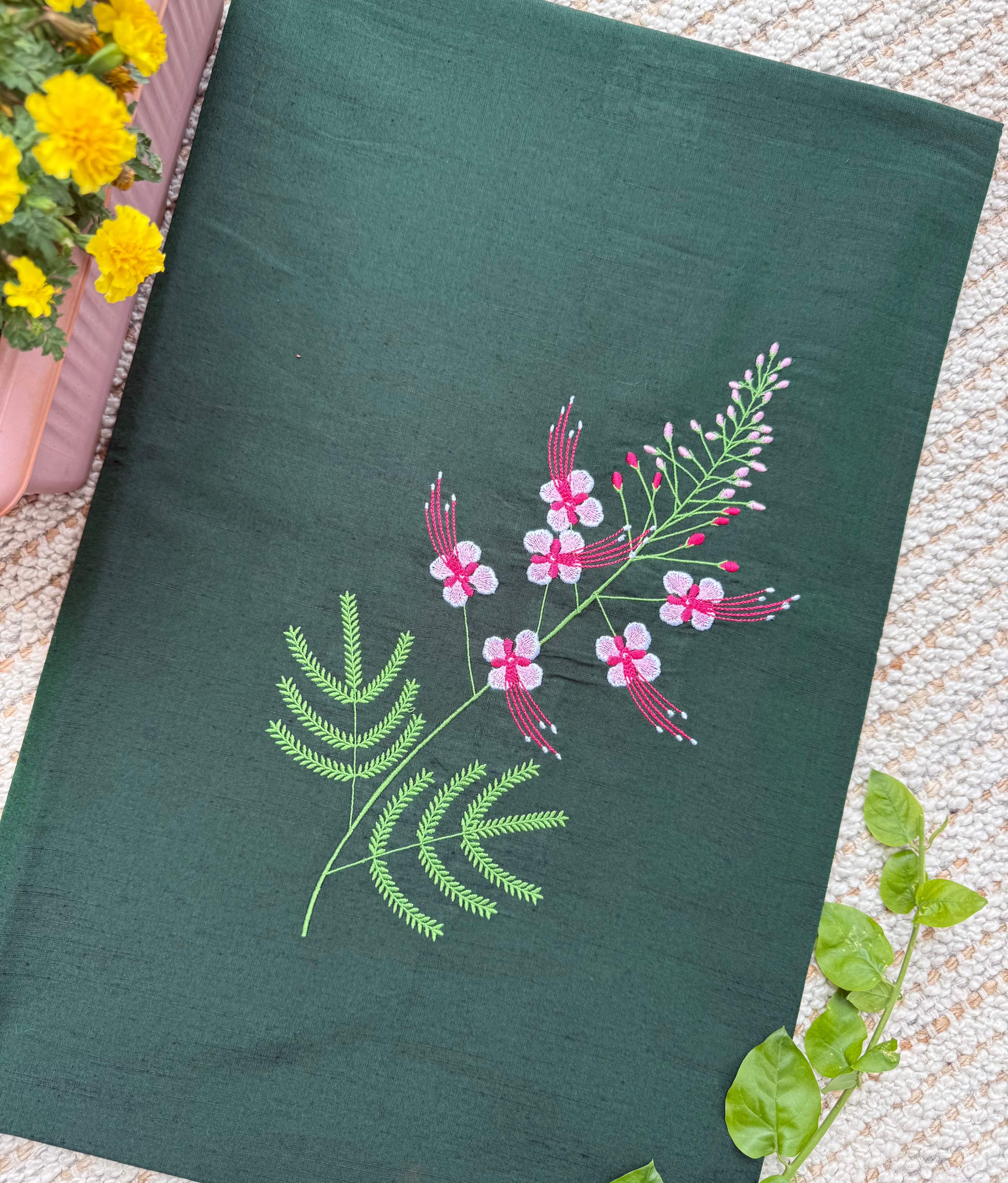 Shankasur Embroidered Kurti Material