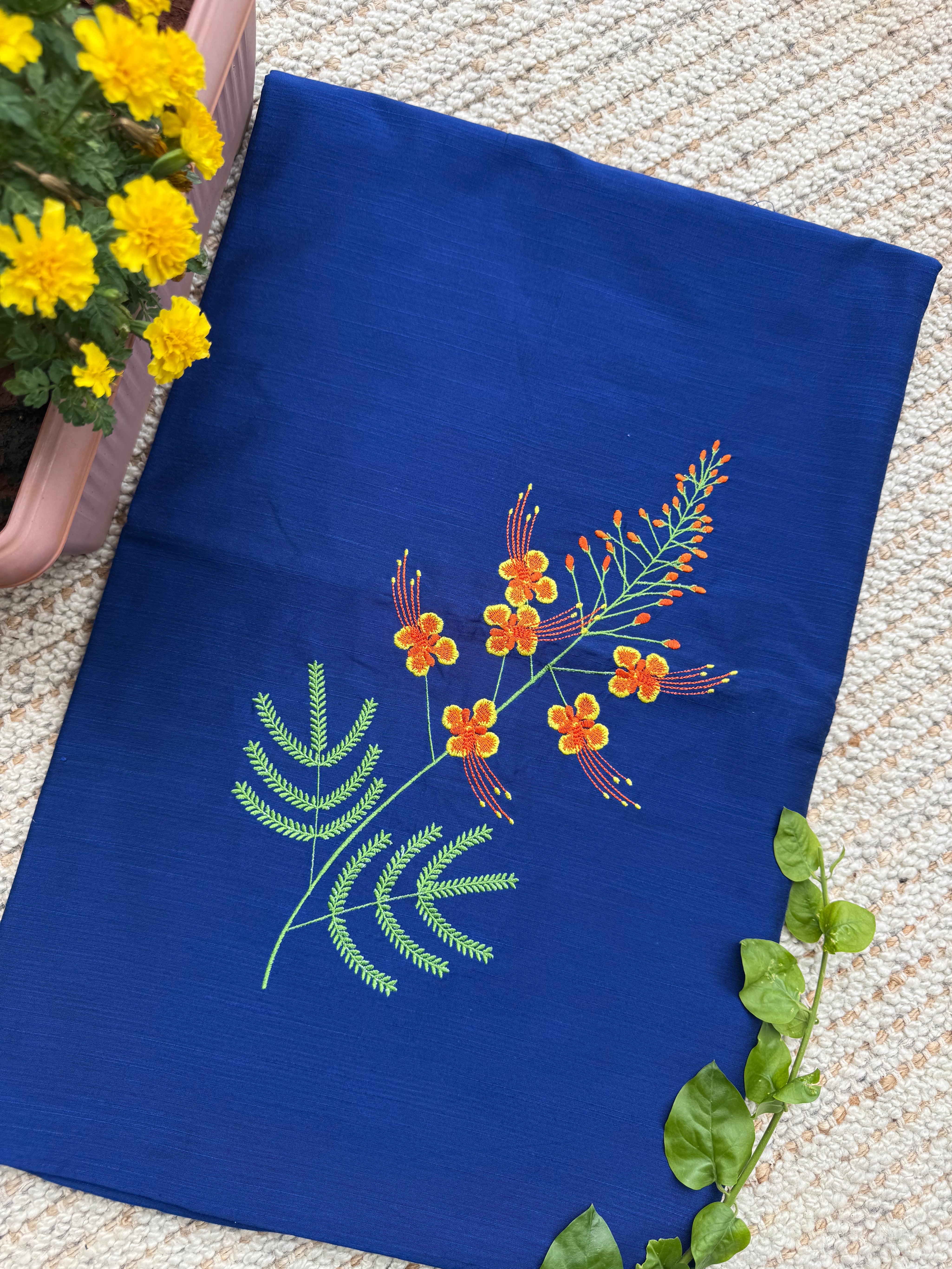 Shankasur Embroidered Kurti Material