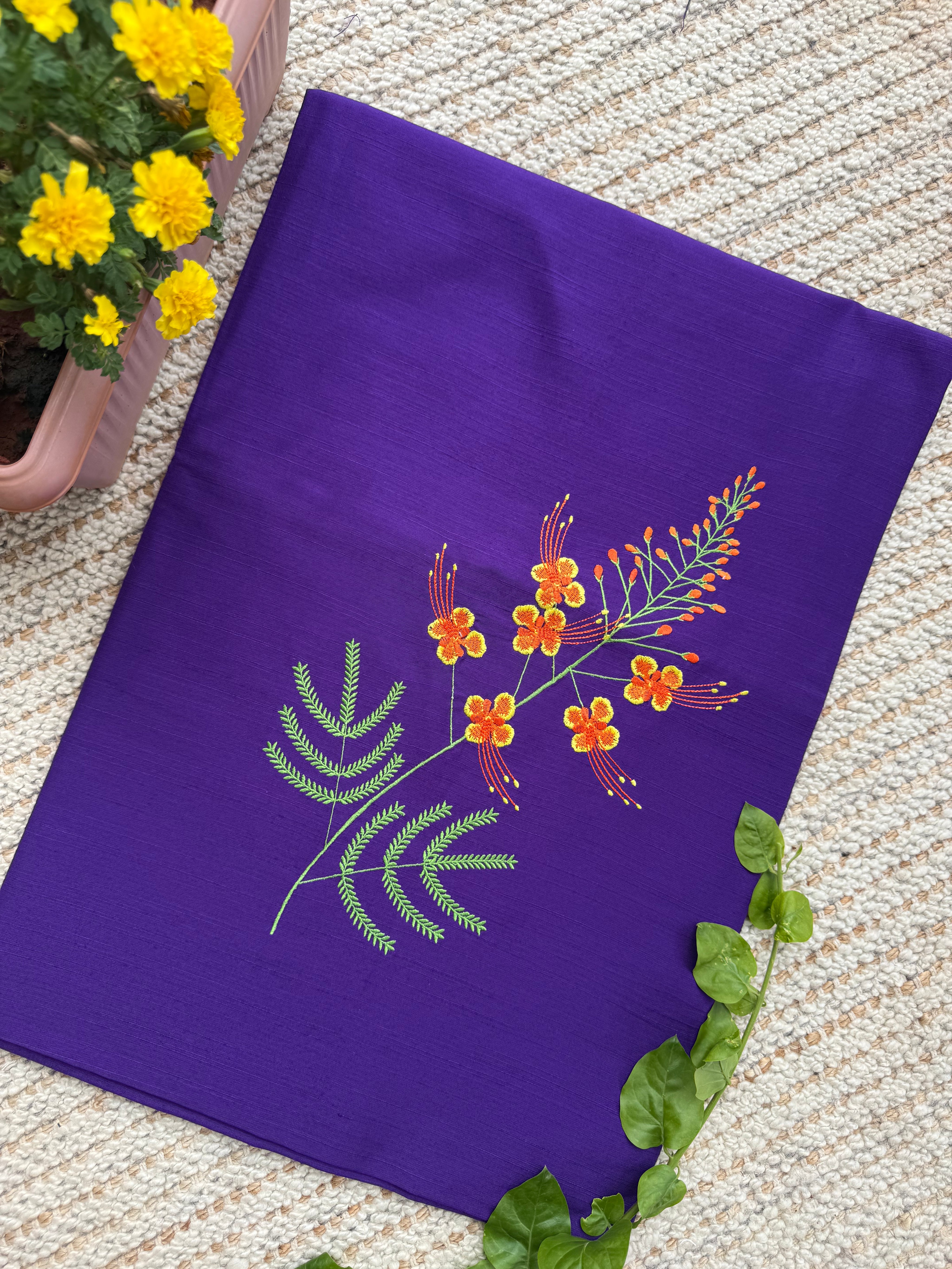 Shankasur Embroidered Kurti Material