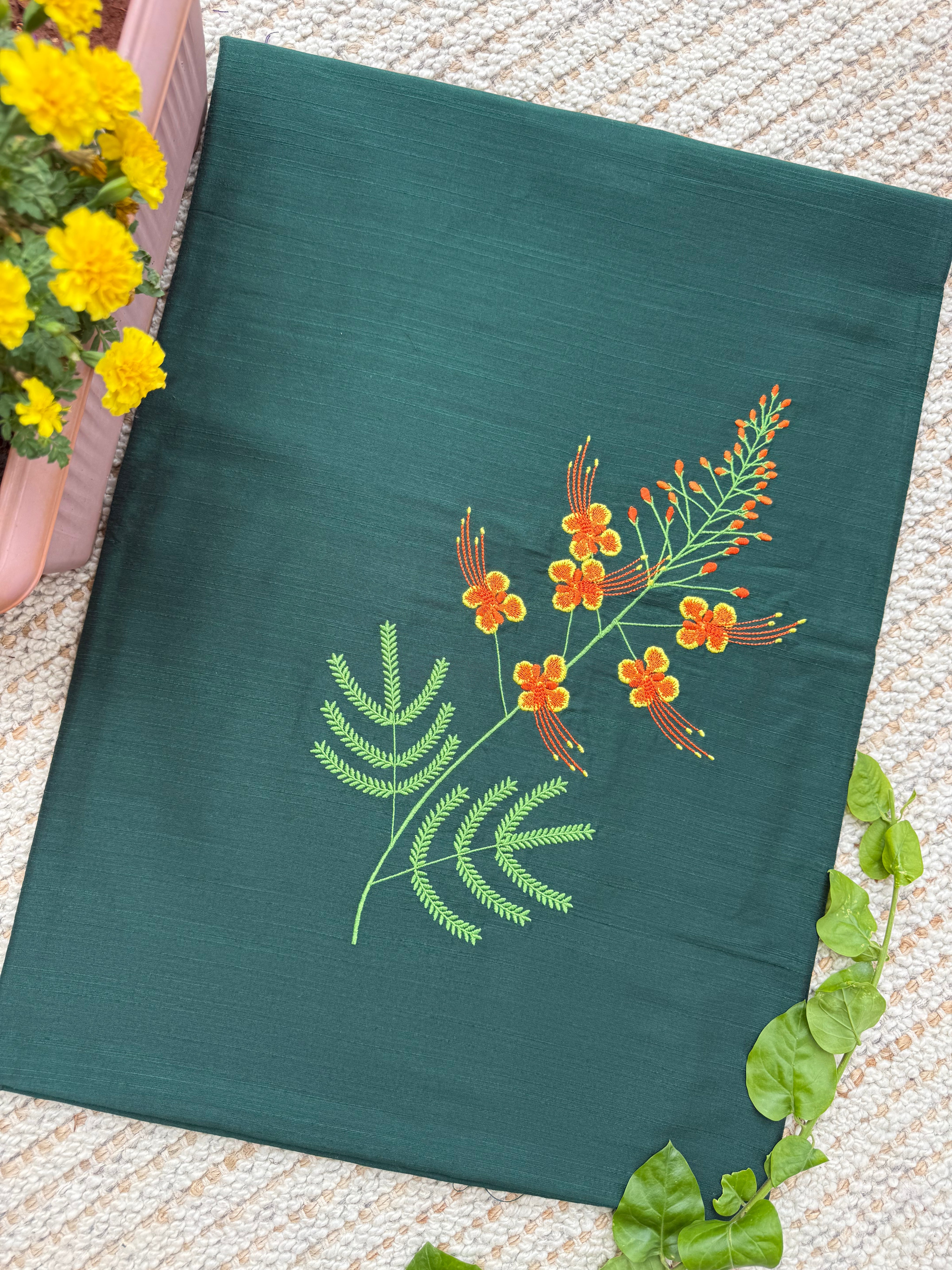Shankasur Embroidered Kurti Material