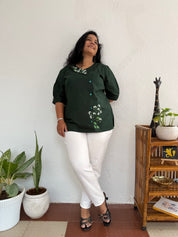 Ranjai - Short Top - Bottle Green