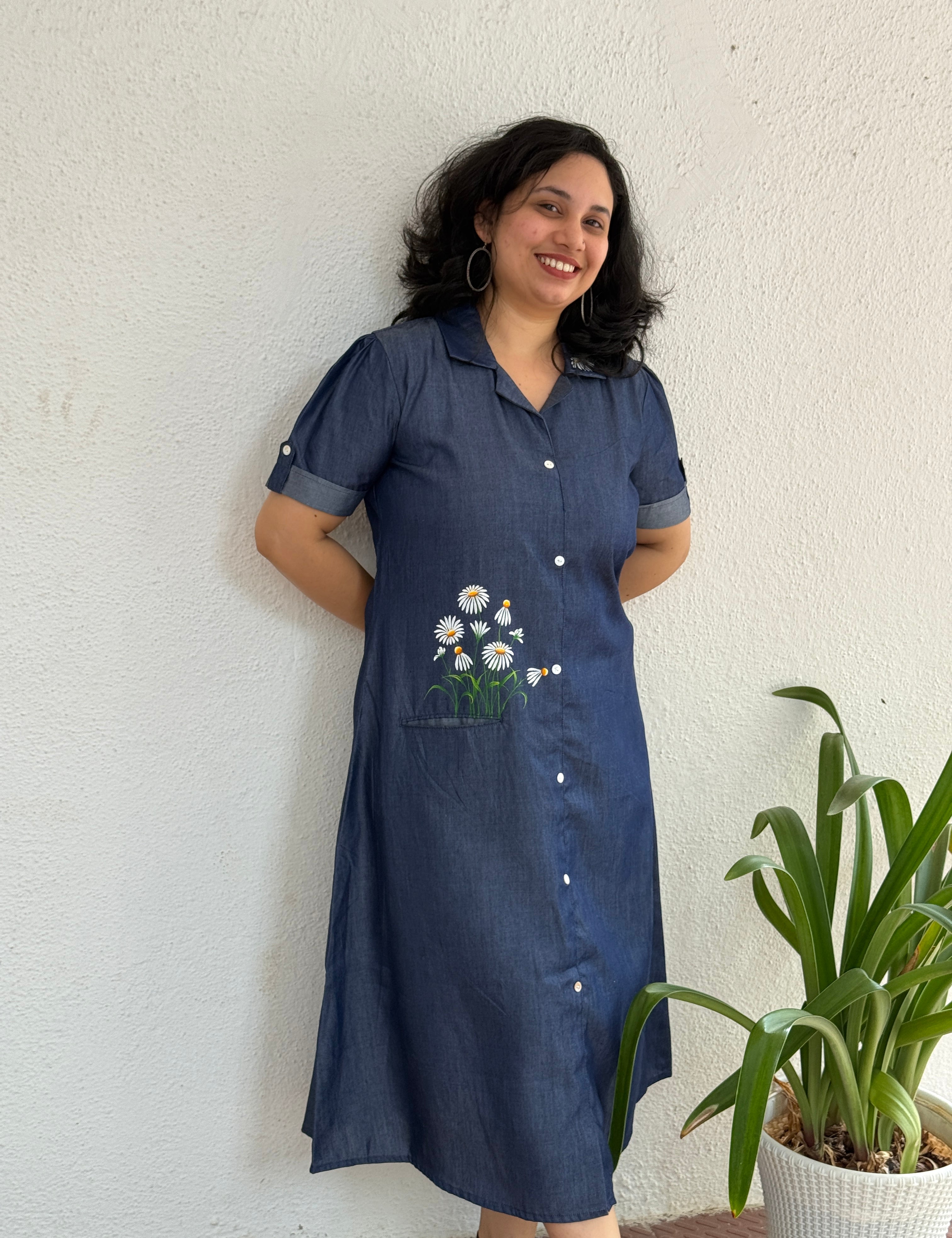 Daisy Denim A-line Dress