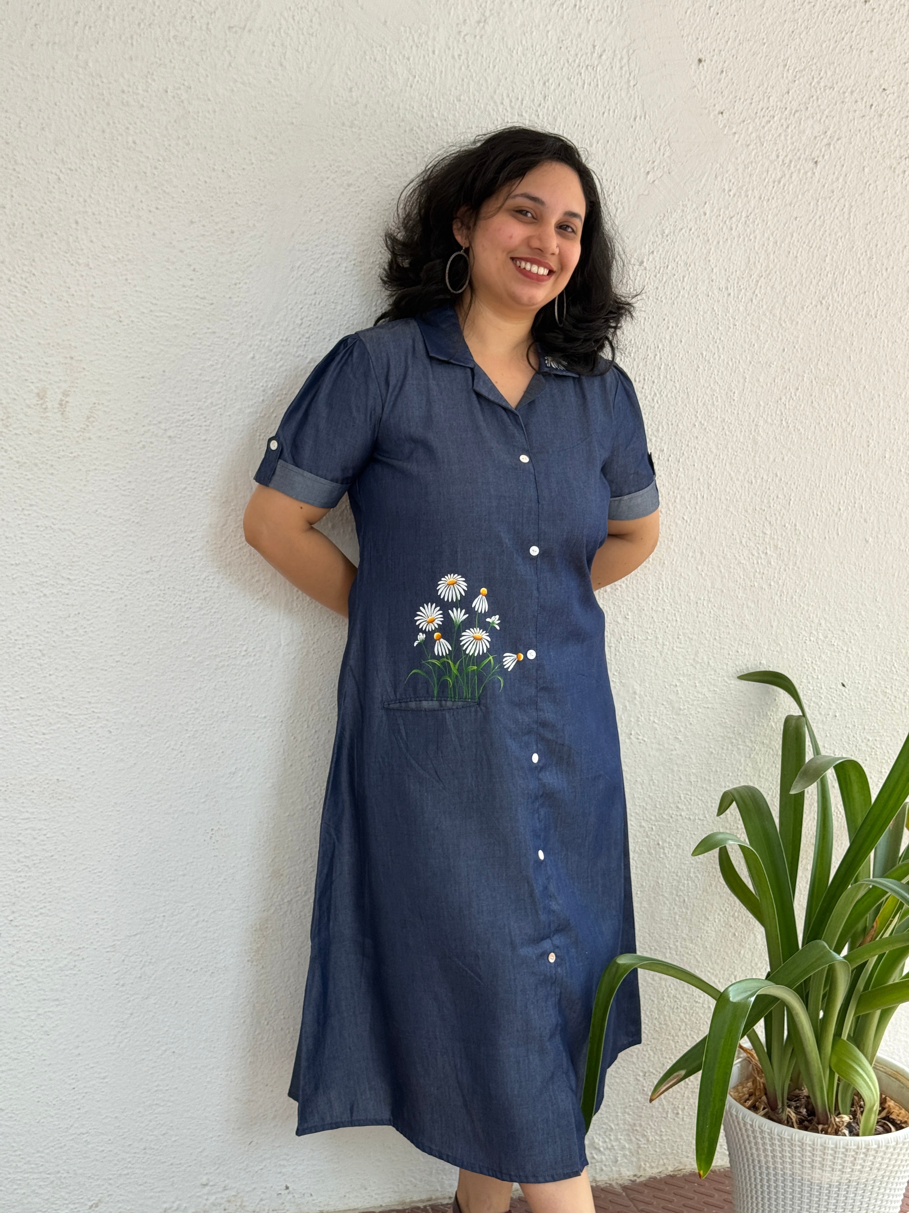 Daisy Denim A-line Dress