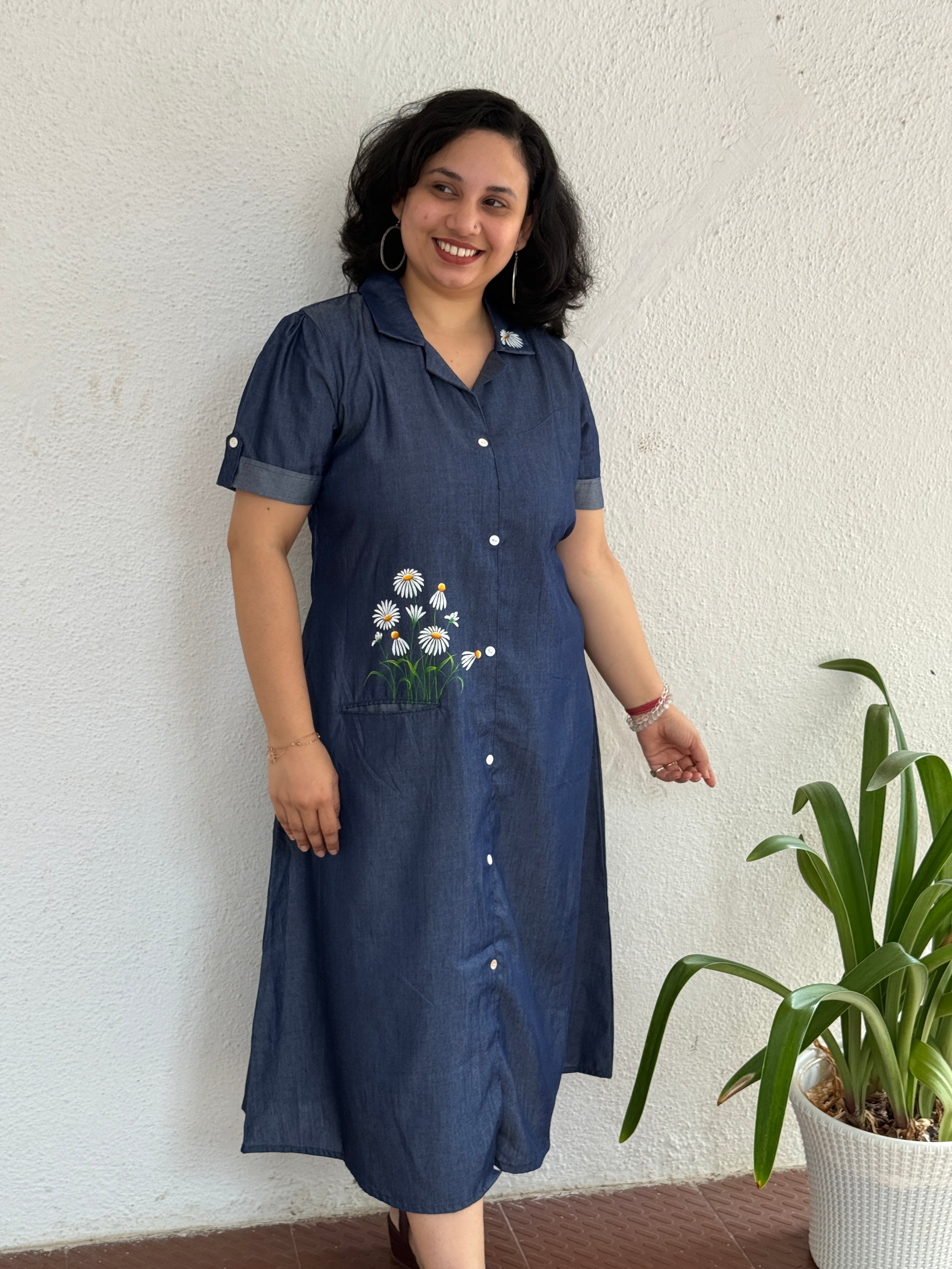 Daisy Denim A-line Dress