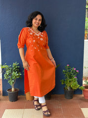 Mini Daisy Hand - Painted Kurti