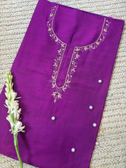 Aaina Moti Kurta Patti Zardosi Work