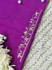 Aaina Moti Kurta Patti Zardosi Work