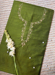 Aaina Moti Kurta Patti Zardosi Work