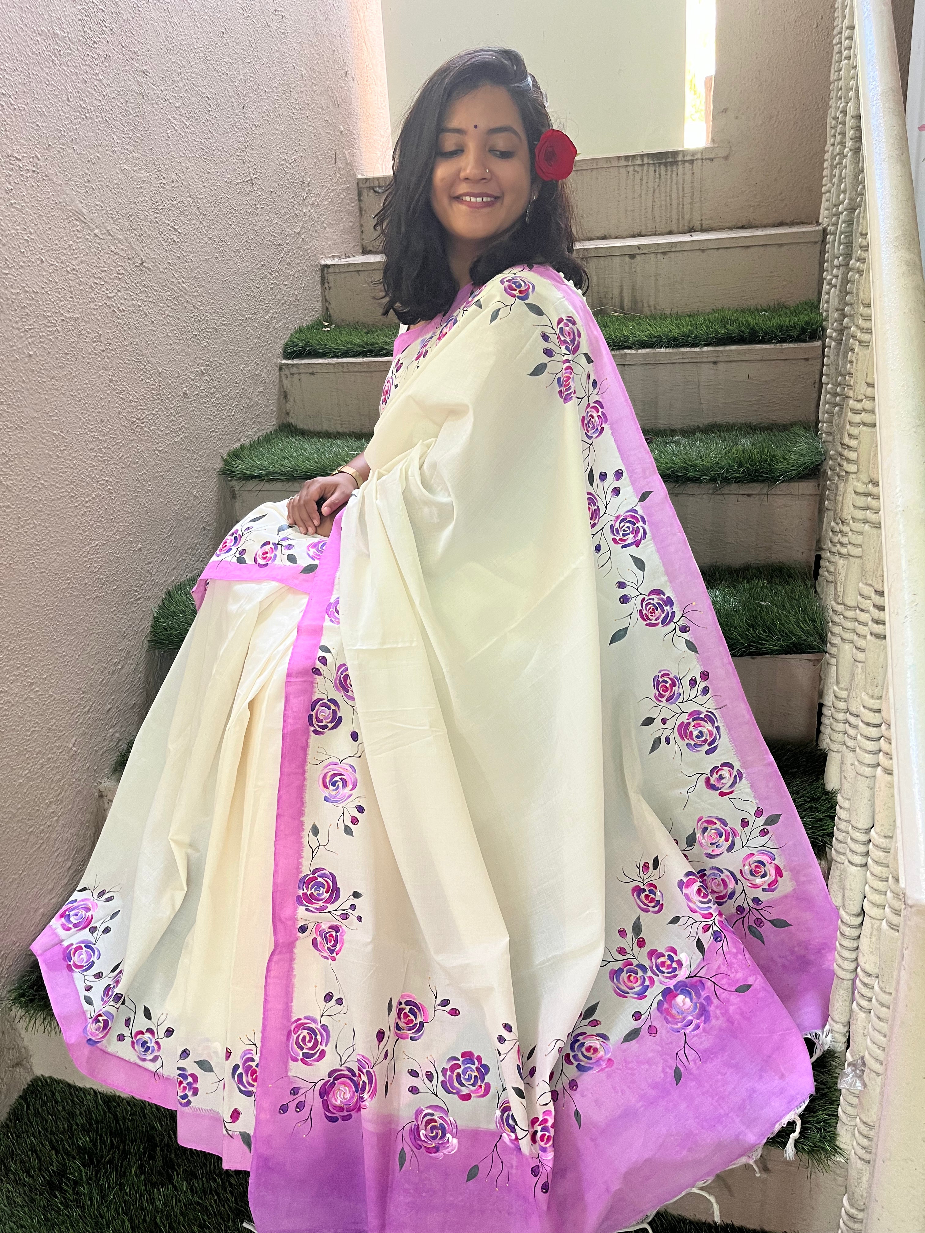 Gulab Saree - Bright Pink