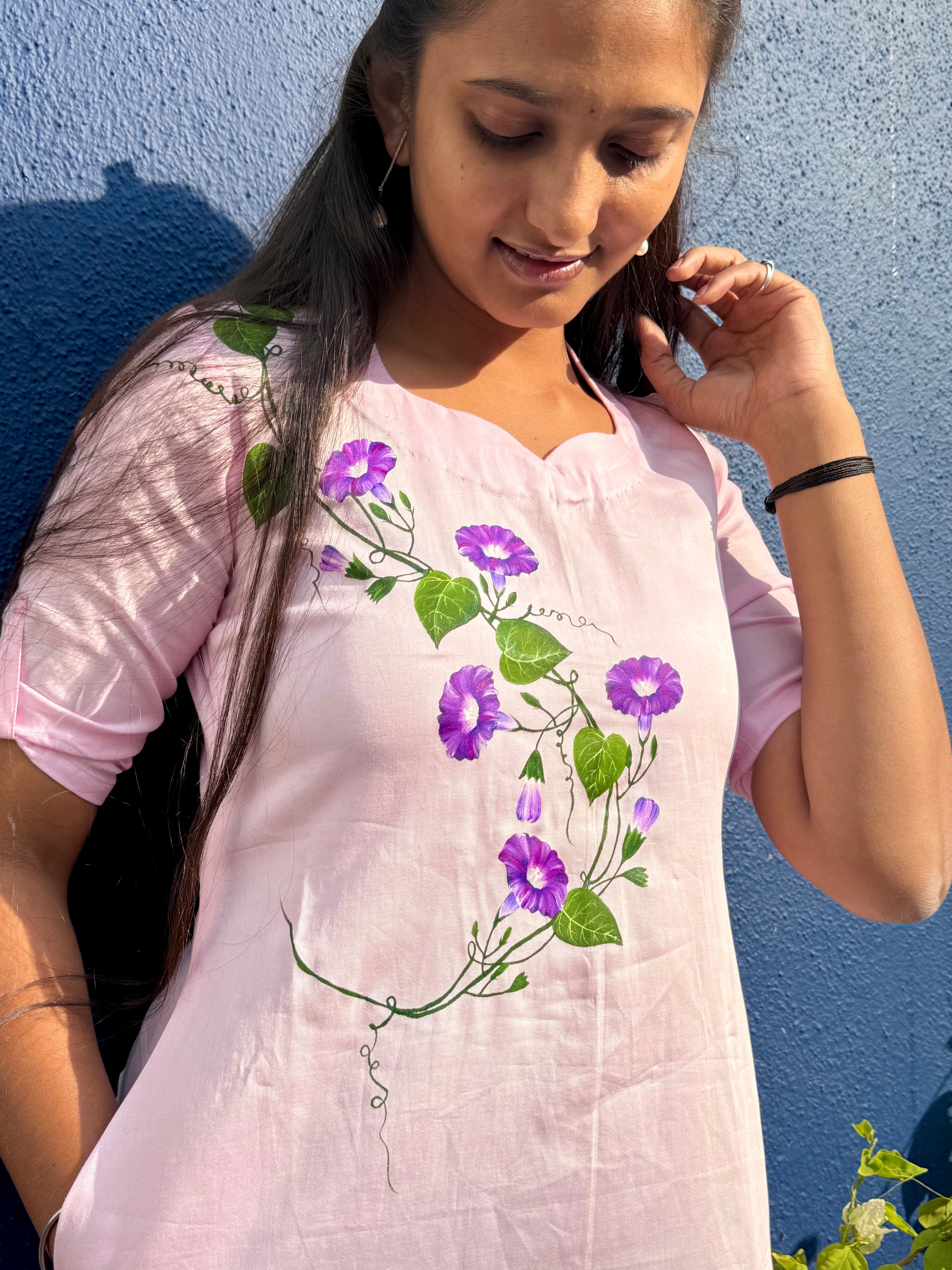 Morning Glory - A Line Kurta