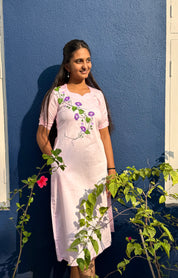 Morning Glory - A Line Kurta