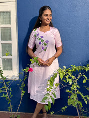 Morning Glory - A Line Kurta