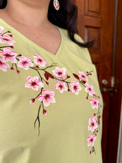 Cherry Blossom A- line Dress