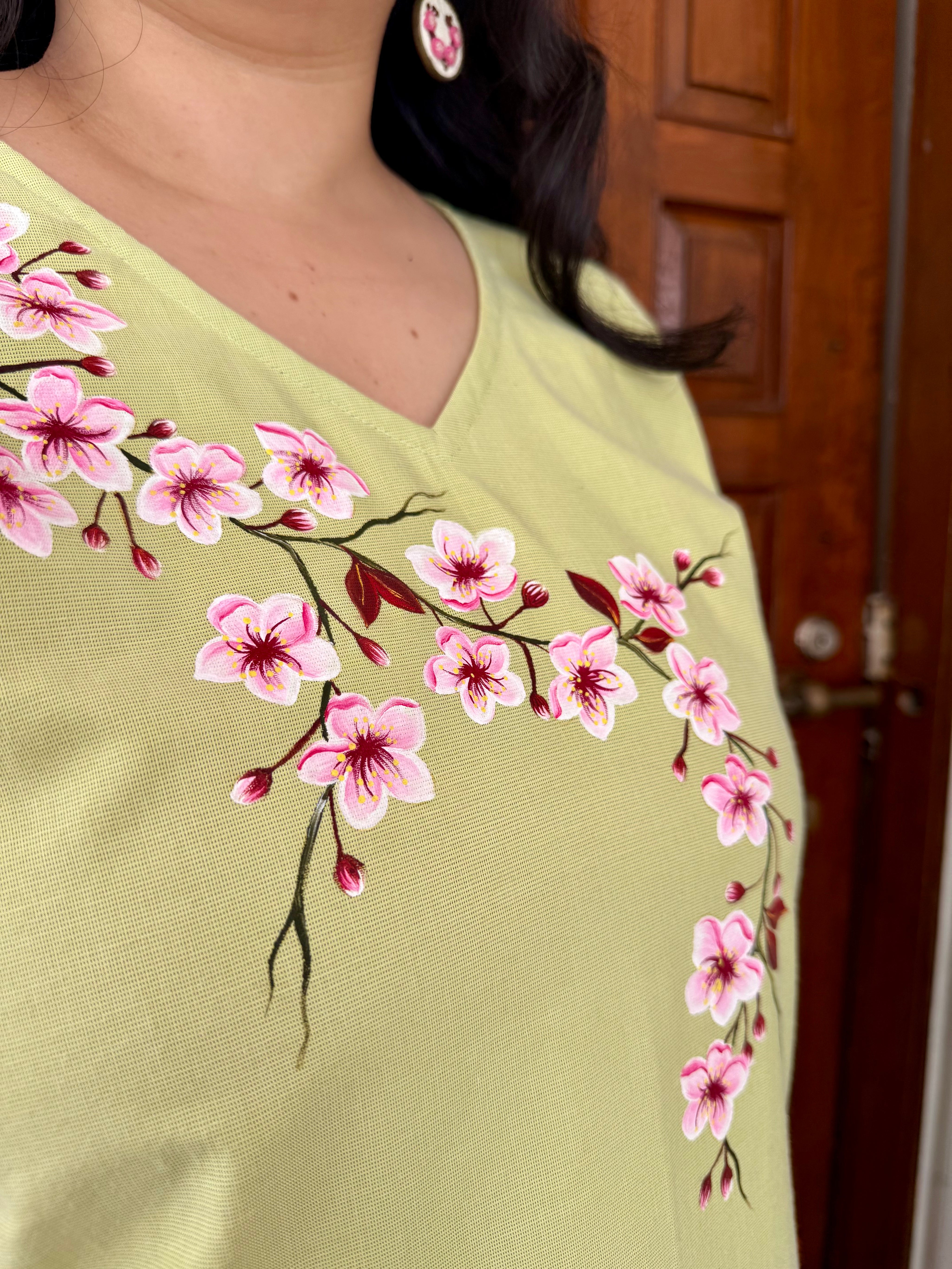 Cherry Blossom A- line Dress