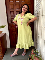 Cherry Blossom A- line Dress