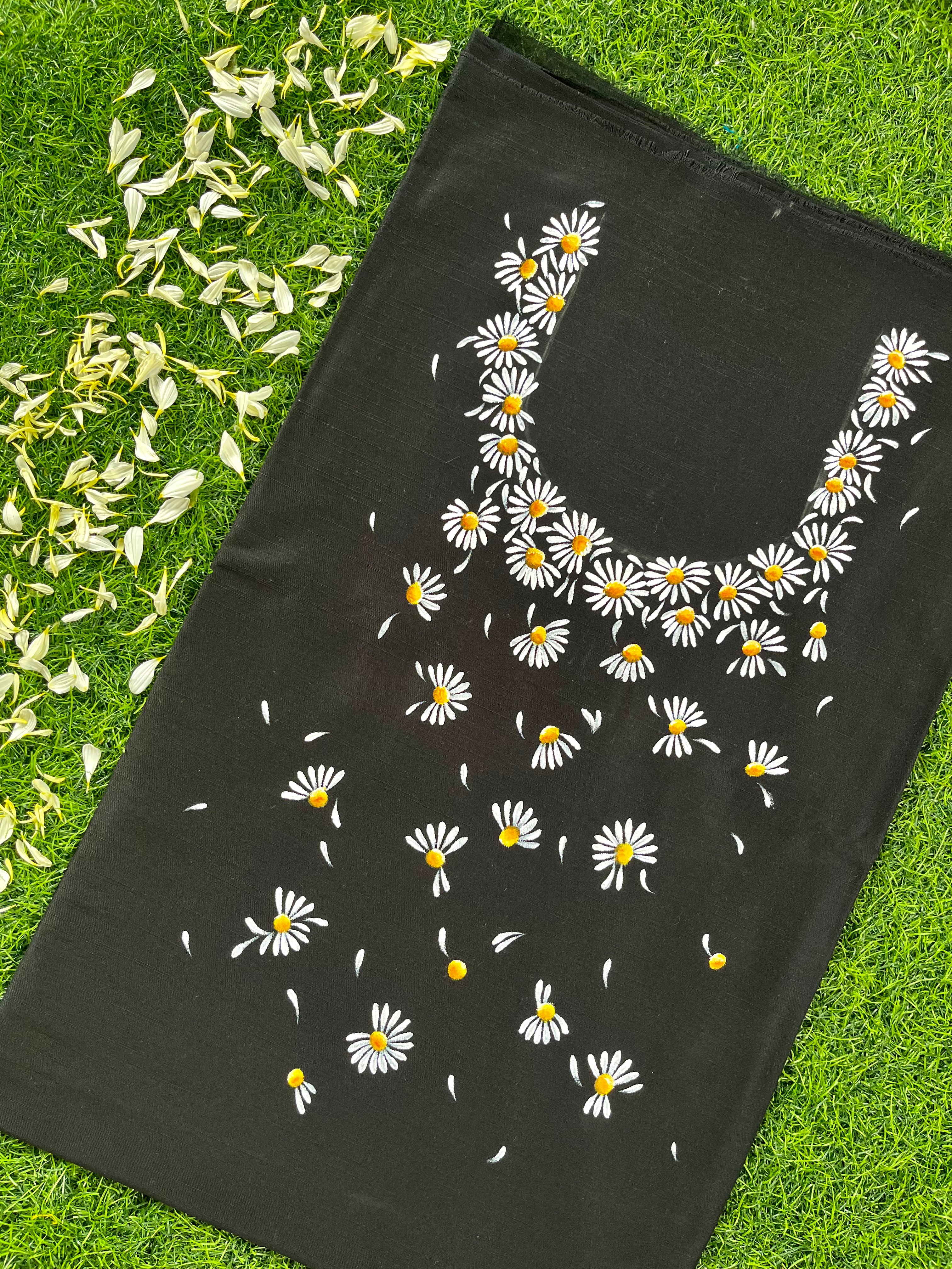 Small-Daisy Kurti Material