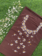 Small-Daisy Kurti Material