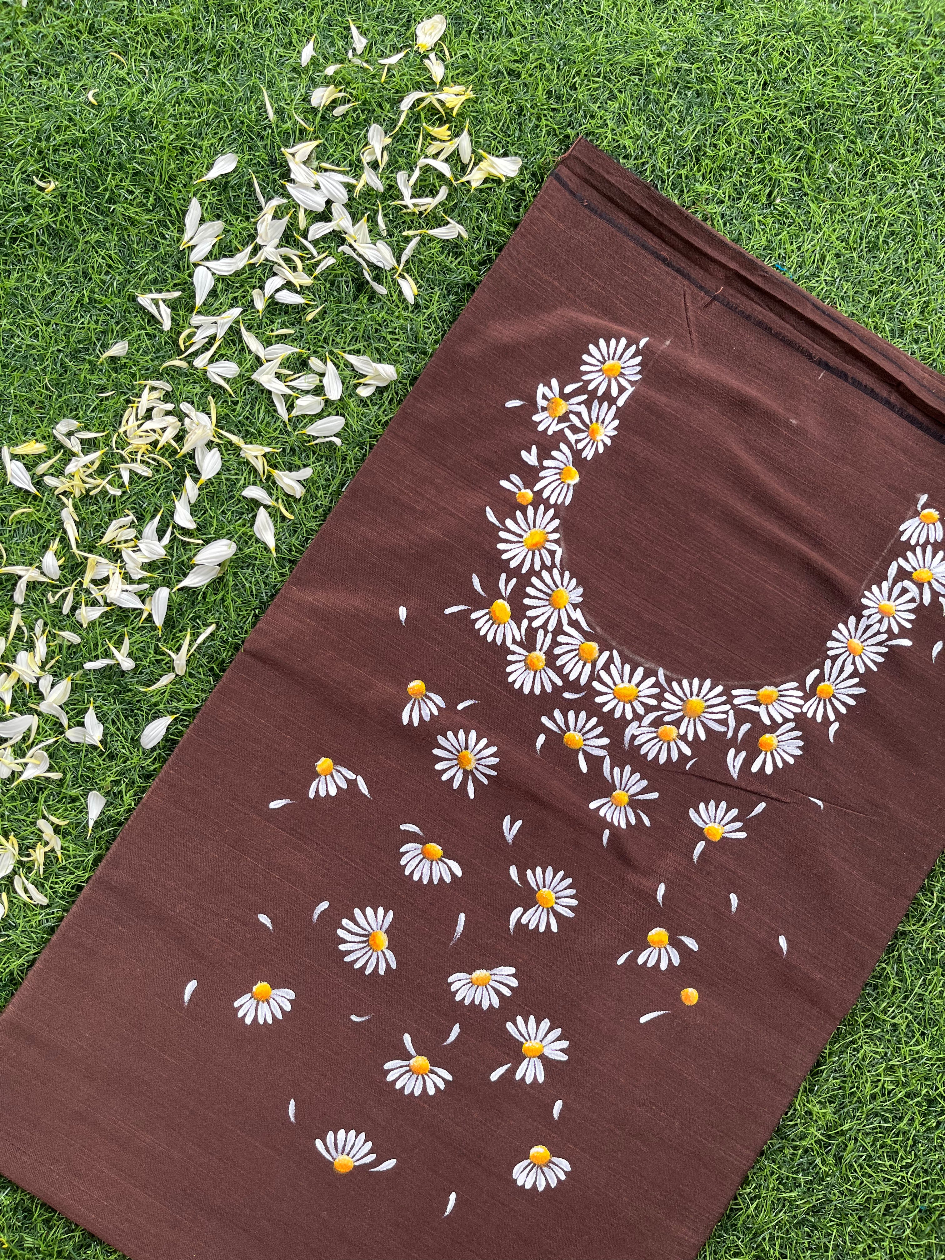 Small-Daisy Kurti Material