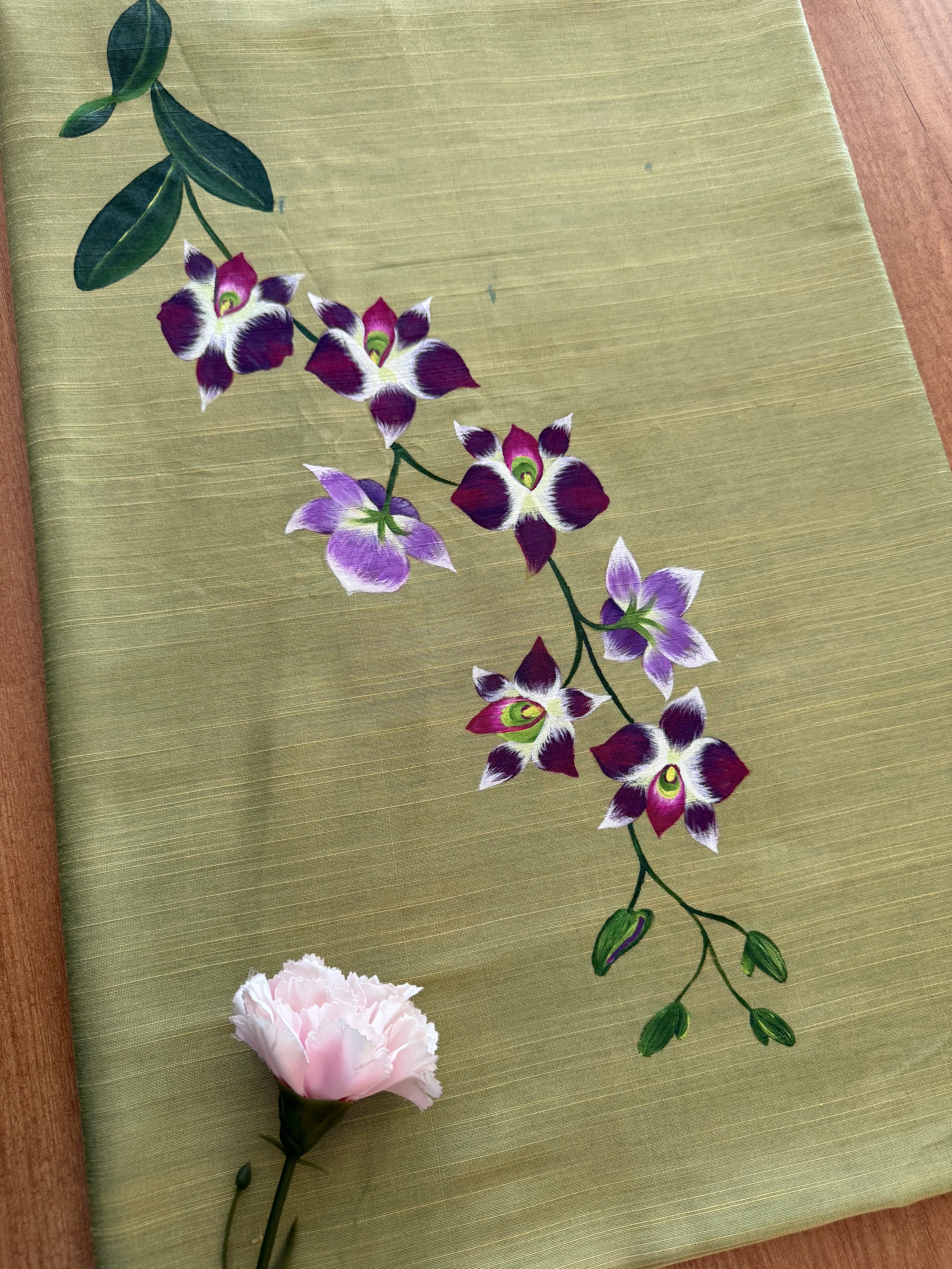 Orchids Kurti Material