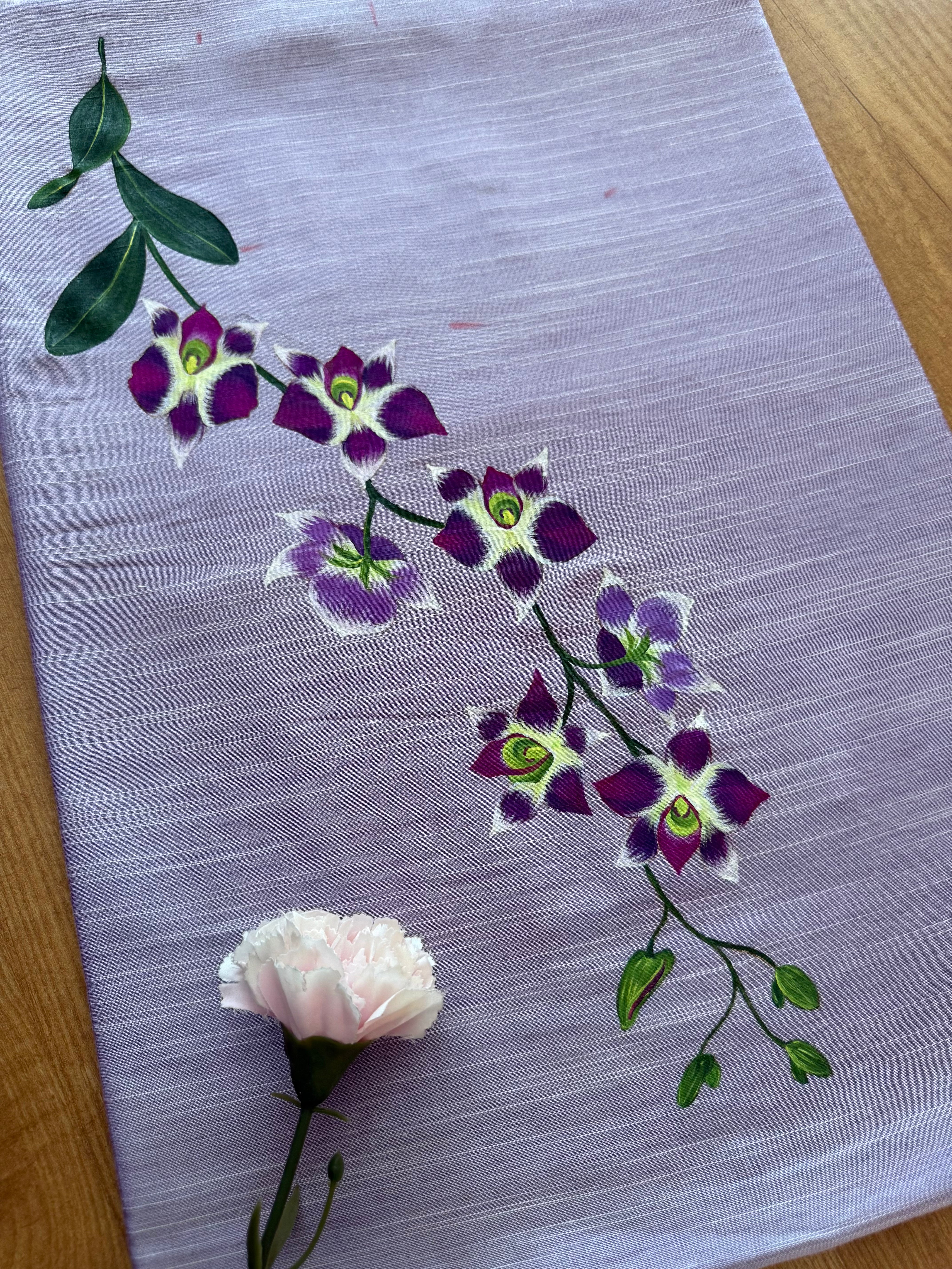Orchids Kurti Material