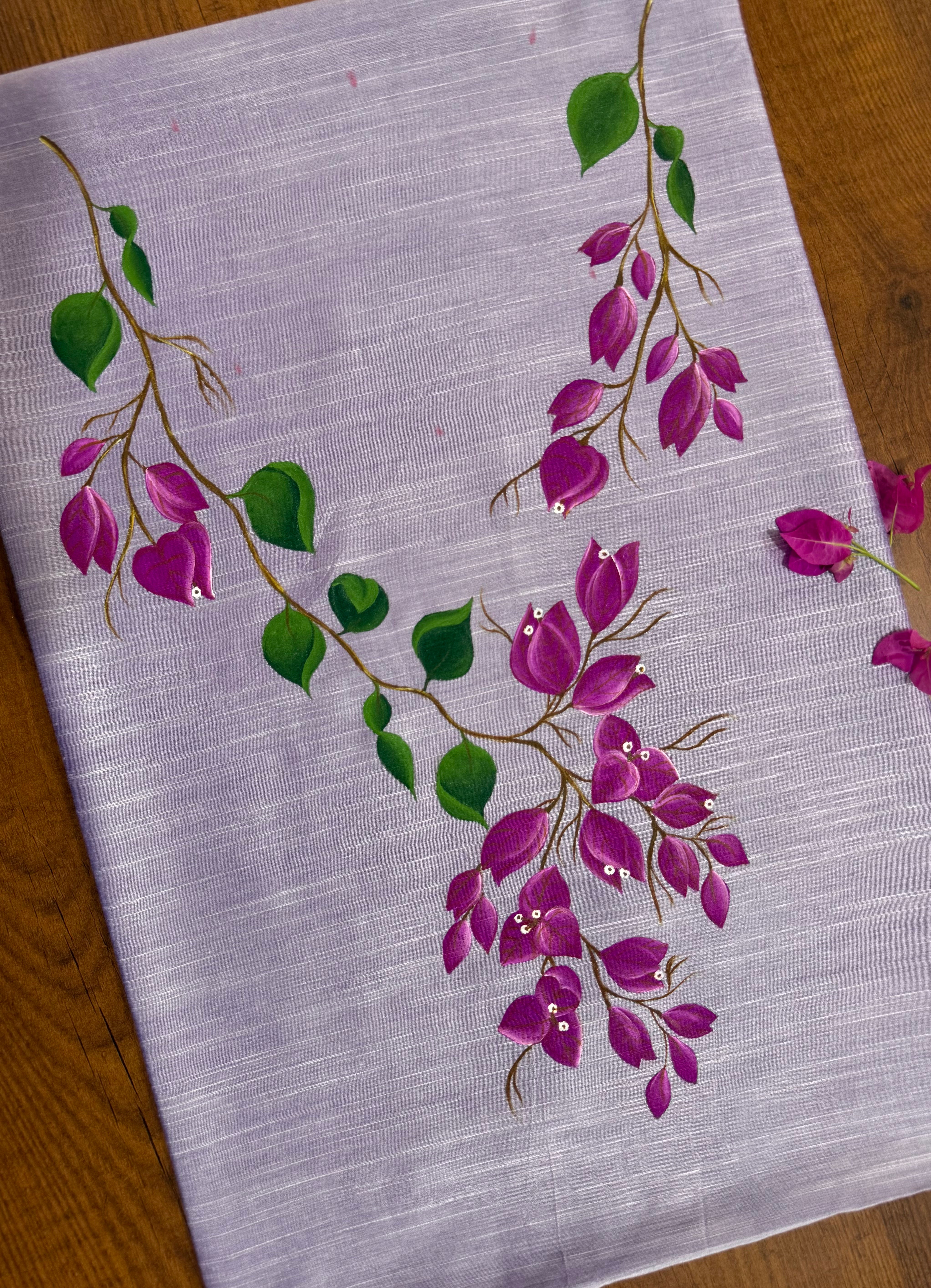 Bougainvillea Kurti Material