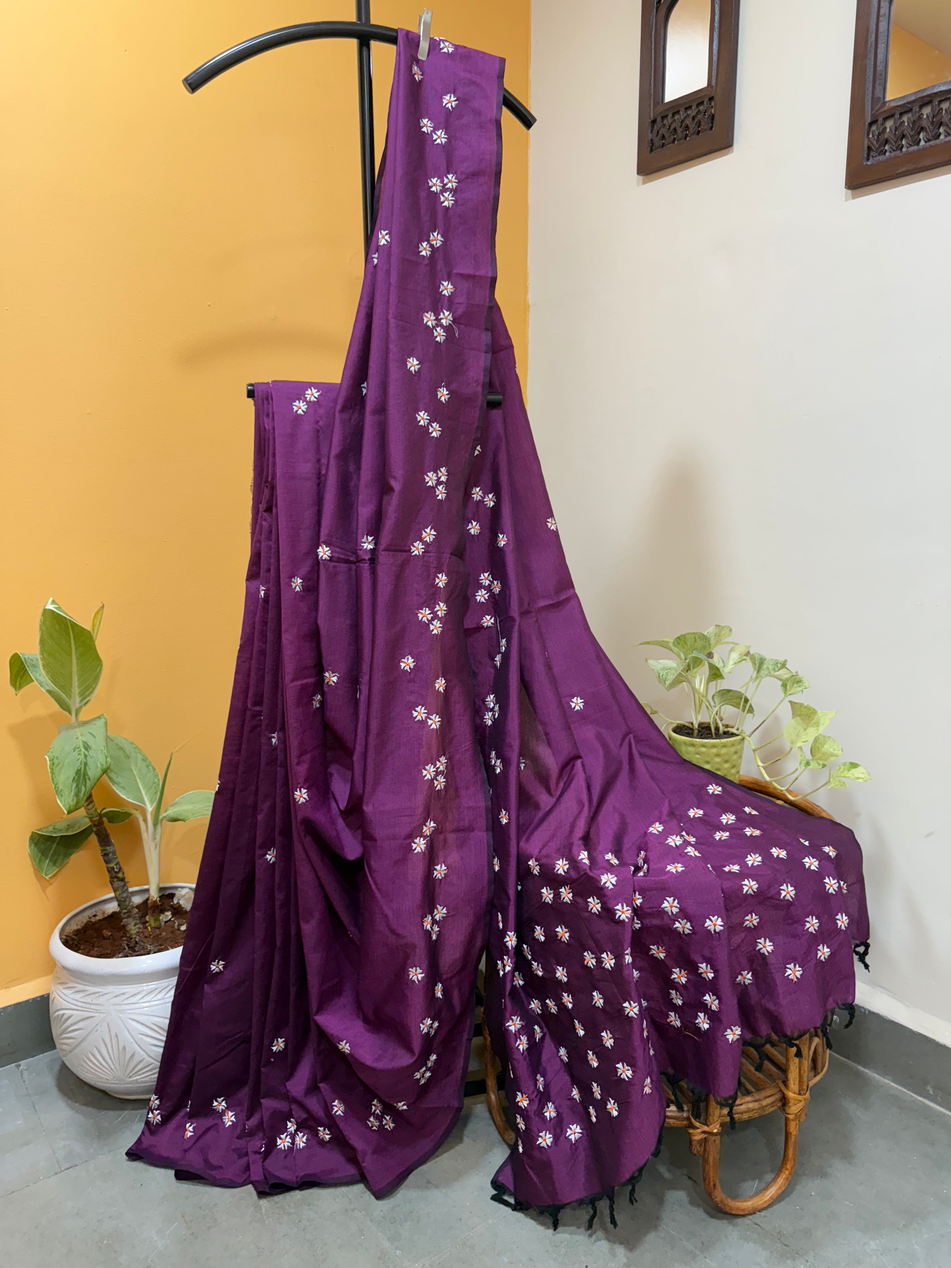 Parijaat Saree - Magenta