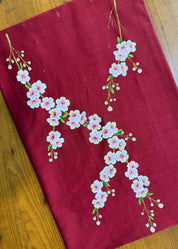 Cherry Blossom Kurti Material