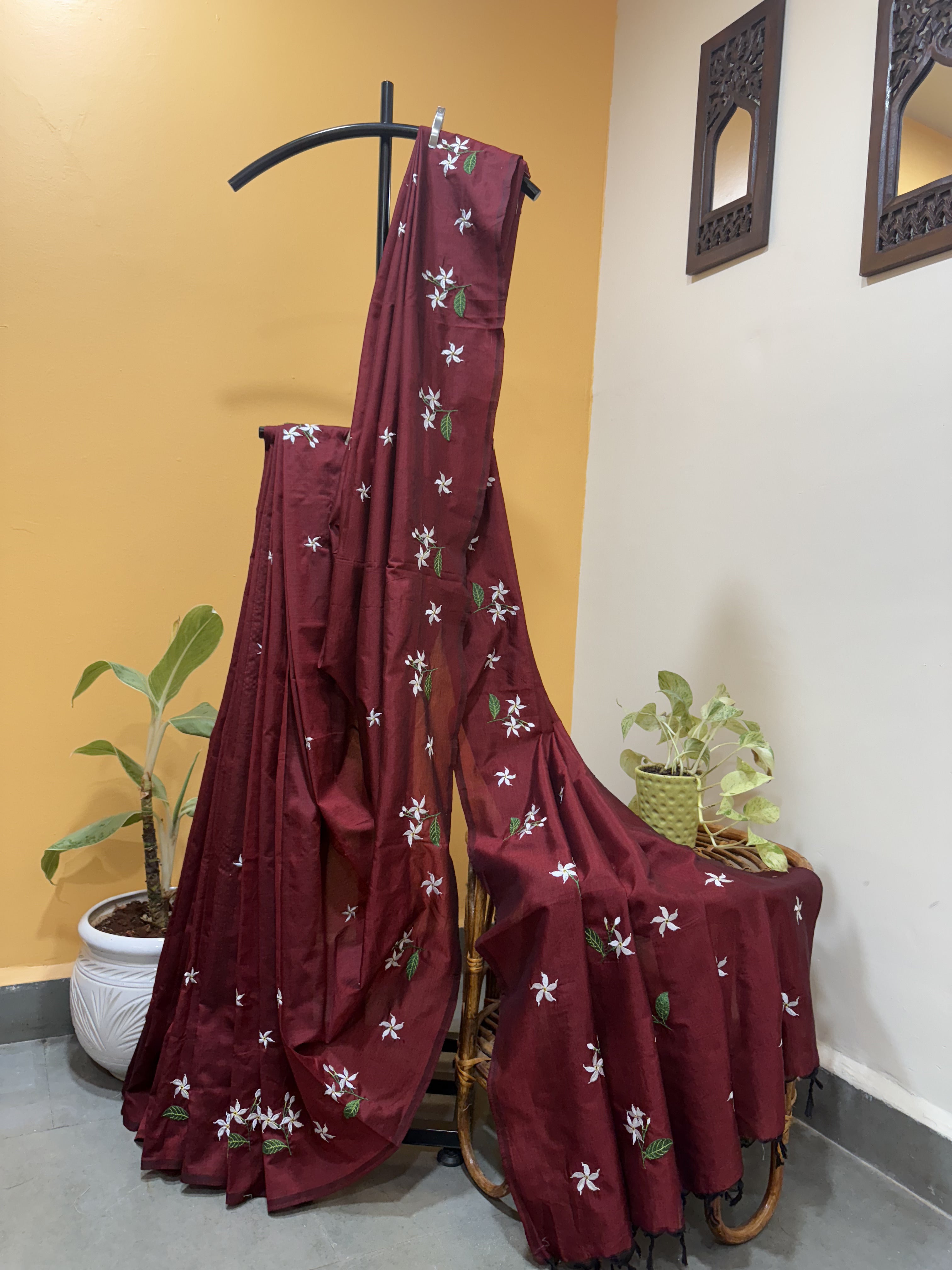 Tagar Sarees - Maroon