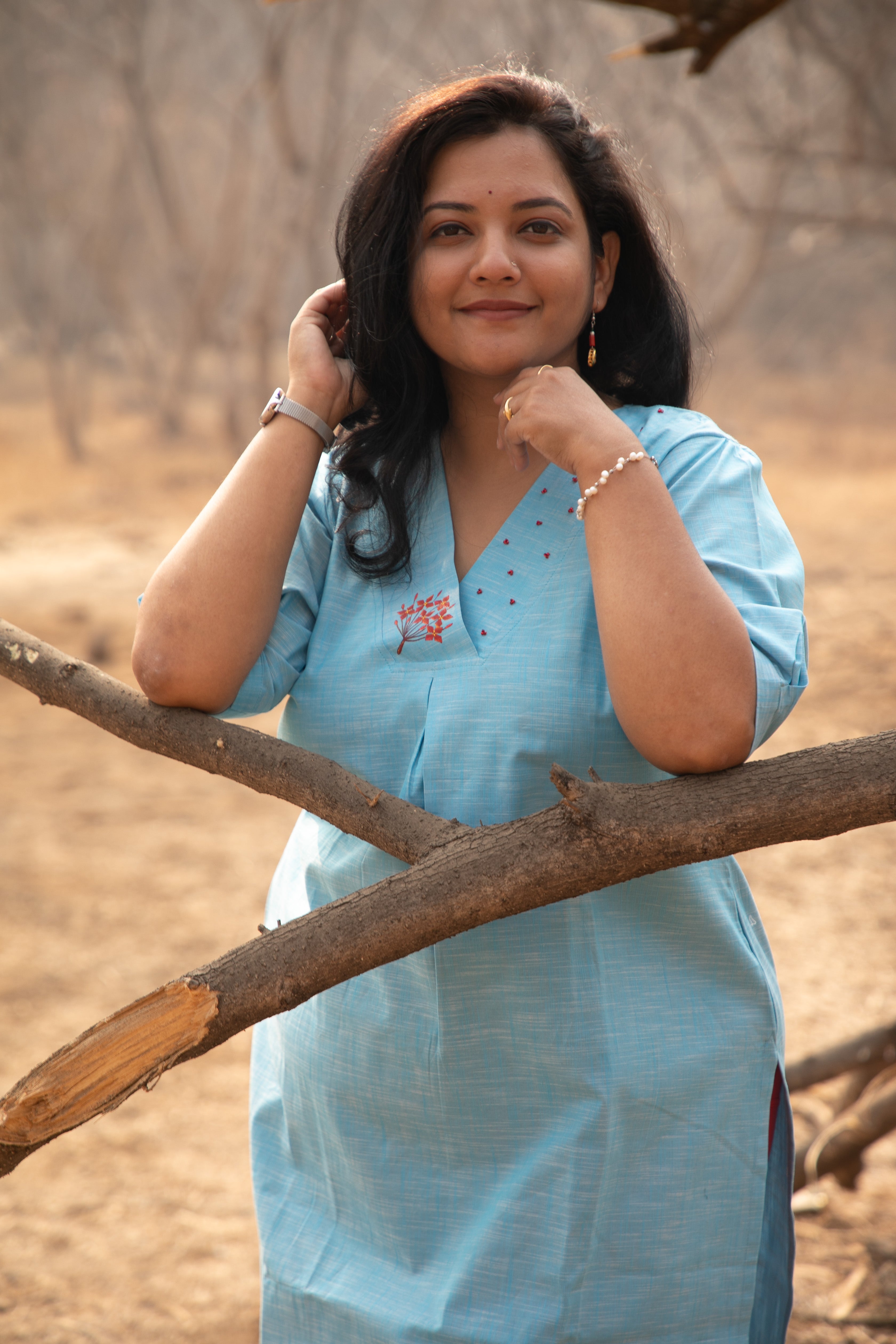 Rukmini Hand-Painted Kurti