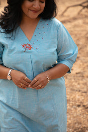 Rukmini Hand-Painted Kurti
